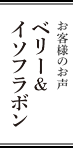 お客さまのお声 和漢の森のベリー&イソフラボン