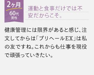 不安な日々から解放されました。