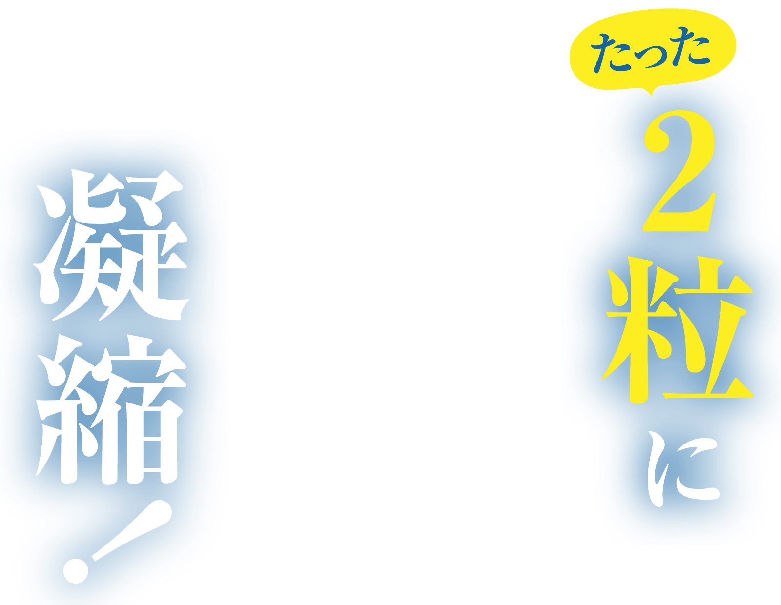 たった2粒に凝縮！